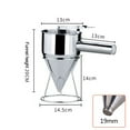 thumbnail image 2 of Pancake Batter Dispenser In Sturdy Stainless Steel With Nozzle Options, 2 of 9