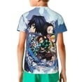 thumbnail image 6 of Demon Slayer Boys Girls T-Shirt 3d Print Graphic Short Sleeve Tee Shirt Tops For Kids Teens, 6 of 7