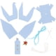 thumbnail image 2 of 1 juego de decoración de grulla de origami, material para hacer grullas de origami, juego de costura de grullas de origami, decoración interior de coche, 2 of 5