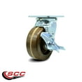 thumbnail image 2 of 5 Inch High Temp Phenolic Swivel Caster with Roller Bearing and Brake SCC, 2 of 2