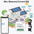 thumbnail image 2 of Medidor de energía inteligente IMCBSTT Tuya Wifi Sistema solar fotovoltaico Producción de energía Consumo Medidor de monitoreo bidireccional con 2 CT, 2 of 6