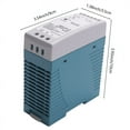 thumbnail image 4 of 5X MDR-60 12V 60W Alimentation sur Rail Din Régulateur de Tension Ac-Dc 110V 220V, 4 of 4