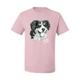 thumbnail image 2 of Border Collie Dog Lover Pet Owner Animal Lover Graphic T-Shirt, Light Pink, Small, 2 of 4