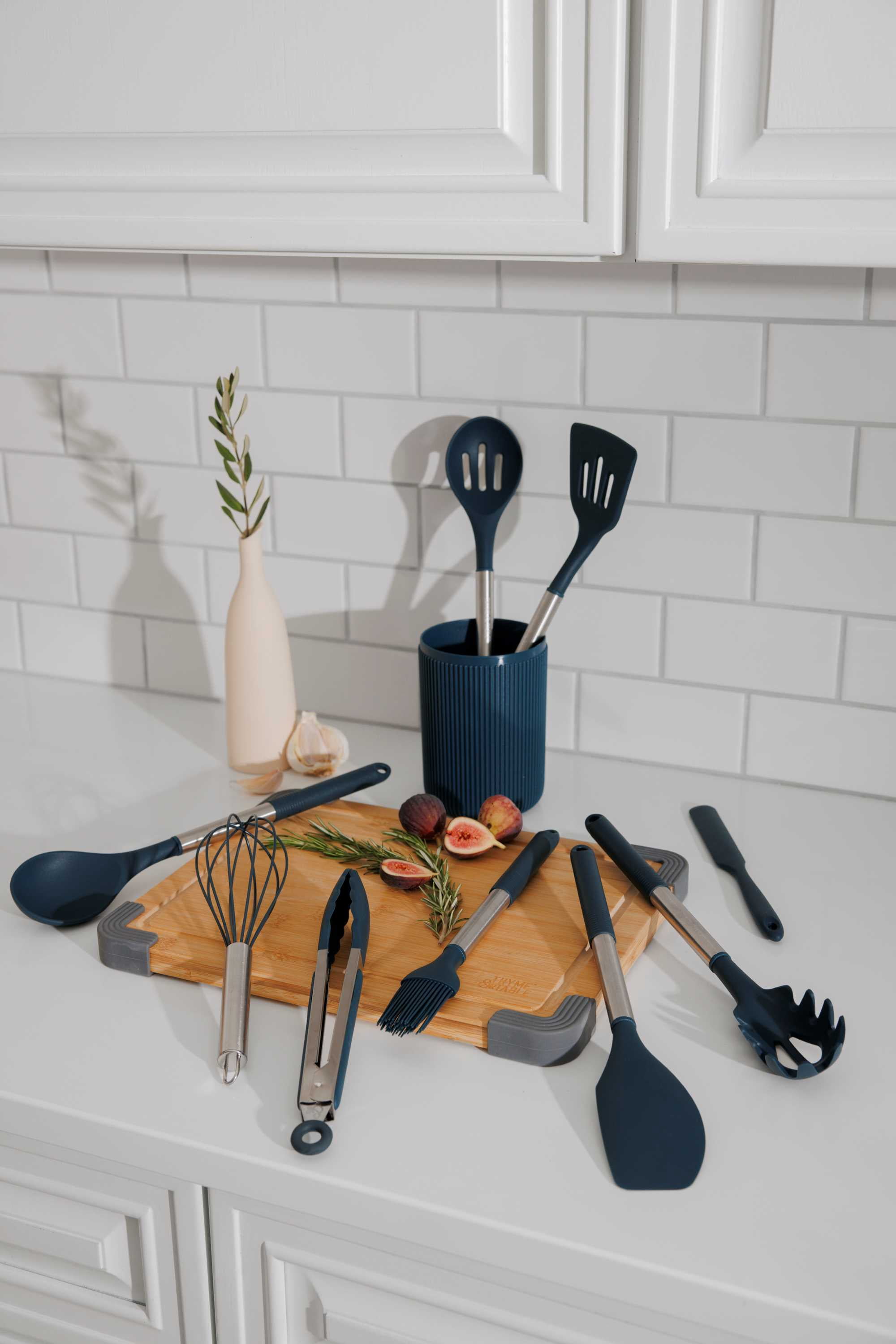 Thyme & Table 10-Piece Silicone Gadget Set - Blue