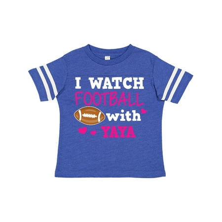 

Inktastic I Watch Football with My Yaya Gift Toddler Toddler Girl T-Shirt