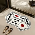 thumbnail image 2 of Vikakiooze Game Dice Mat Bathroom Absorbent Non-slip Mat Home Living Room Carpet Bedroom Bedside Blanket, 2 of 6