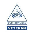 thumbnail image 1 of 1st Armored Division Veteran Sticker Decal Die Cut - Self Adhesive Vinyl - Weatherproof - Made in USA - Many Color and Sizes - old ironsides fort bliss retired served, 1 of 6