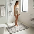 thumbnail image 4 of Dtchengua Coastal Beach Bath Mats for Bathroom Decor, Seashells Starfish Absorbent Bath Rug Non-Slip Floor Rug Carpets for Kitchen Bathroom Laundry Bedroom Living Room, 4 of 8