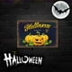 thumbnail image 1 of pstuiky Letrero metálico de Halloween de 30 x 20 cm para decorar paredes y puertas interiores., 1 of 7
