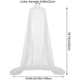 thumbnail image 2 of Pearl Accented Bridal Cape, Long Mesh Arm Cover Wrap, One Size, 2 of 7