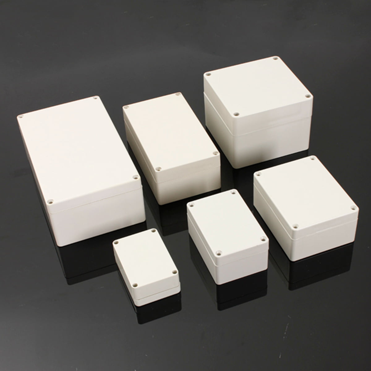 Waterproof ABS Electronic Project Enclosure Plastic Case Screw Junction Box 