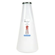 Angle View: Styled Basics Large White Megaphone, 13” Tall 2.5-6” Wide, Features Metal Side Handle, Packaging May Vary