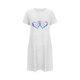 thumbnail image 4 of Camisón corto de mujer, vestido de largo medio con estampado de moda, camisón corto extragrande de mujer, camisón de manga corta con estampado de pecho a la moda, camisón de mujer, 4 of 5