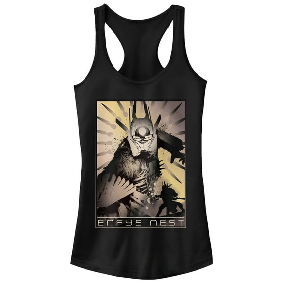 Junior's Solo: A Star Wars Story Enfys Nest Profile  Racerback Tank Top Black Large