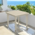 thumbnail image 5 of IWC 29.52" Resin Rattan Outdoor Dining Table, Taupe, 5 of 7