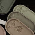 thumbnail image 4 of 7 Piezas Bandeja de Almacenamiento Ovalada Molde de Silicona de Cemento DIY Flor Mariposa Tallado Posavasos Molde de Yeso de Hormigón de Resina, 4 of 6