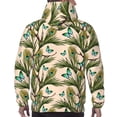 thumbnail image 7 of Lsque Butterflies And Peacock Feathers Pattern Casual Men's Hoodie,Hooded Sweatshirt with Kangaroo Pocket,Pullover Hoodie-Large, 7 of 7