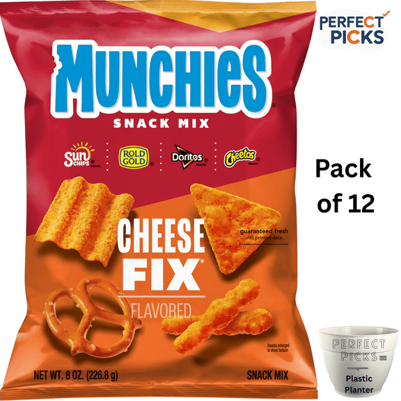 Munchies Cheese Fix Snack Mix, 8 Ounce Bag ( 12 pack )
