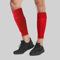 thumbnail image 2 of 1 par de almohadillas para calcetines transpirables para deportes de fútbol, ​​espinilleras (adultos rojos) Likrtyny Deportes al aire libre Salida diaria Juego de fiesta, 2 of 8