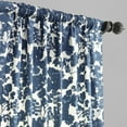 thumbnail image 4 of Fleur Blue Printed Cotton Twill Curtain (1 Panel), Fleur Blue, 50W X 108L, 4 of 6