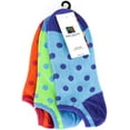 thumbnail image 6 of Foot Traffic Bright Polka Dots No-Shows Socks, Pack Of 3, 6 of 6