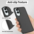 thumbnail image 5 of Decase for Samsung Galaxy S25 Edge Case, Shockproof Heavy Duty Hybrid Protection Hard PC Shell Flexible TPU Bumper, Military Grade Drop Proof Durable Protective Case with Screen Protector,Black, 5 of 6