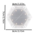 thumbnail image 3 of Apmemiss Clearance Solar Powered Hexagonal Modular Wall Lights All Weather Resistants Outdoor Decorative Lights for Patio Garden Yard and Home Ambience Lighting, 3 of 7