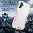 thumbnail image 5 of TECH CIRCLE Galaxy A14 5G Case, Slim Hybrid 2-In-1 Hard PC Soft TPU Dual Layer Heavy Duty Rugged Shockproof Protective Lightweight Case for Samsung Galaxy A14 5G,White/Pink, 5 of 7