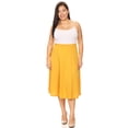 thumbnail image 4 of Women's Casual Basic Plus Size High Waist A-Line Mid-Length Skirt, 4 of 6
