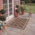 thumbnail image 4 of Safavieh Courtyard Amy Geometric Indoor/Outdoor Area Rug, Chocolate/Cream, 2'7" x 5', 4 of 11