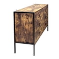 thumbnail image 2 of Aukfa 6 Drawer Dresser, 48.4"Wood Chest of Drawer w/ Anti-fall Device for Bedroom, Brown, 2 of 9