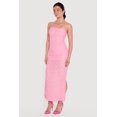 thumbnail image 2 of Women's Textured Knit Side Slit Tube Maxi Dress, 2 of 3