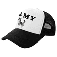 thumbnail image 1 of Youth Big Kid Trucker Hat I Love My Alaskan Malamute Dog, 1 of 5