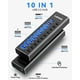 thumbnail image 2 of Hub USB alimentado LEINSIS Hub USB 3.2/USB C de 10 puertos con adaptador, 2 of 8