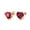 Rose, variant on Bling Jewelry Womens Whimsical Valentine Red CZ Cubic Zirconia Devil Heart Shape Stud Earrings .925 Sterling Silver