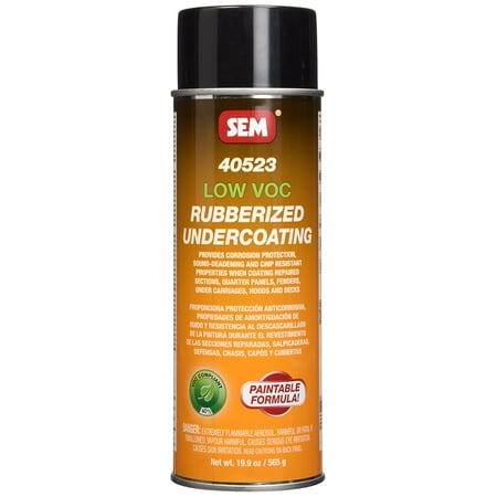 Sem Products SEM-40523 Low Voc Rubberized Undercoating, 24oz Aerosol