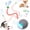 Grey, variant on Speed Tail 2.0 Interactive Cat Toy, Automatic Rolling Ball with Elastic Tail for Indoor Cats, Motion-Activated with Chirping Sound, Rechargeable (Yellow)