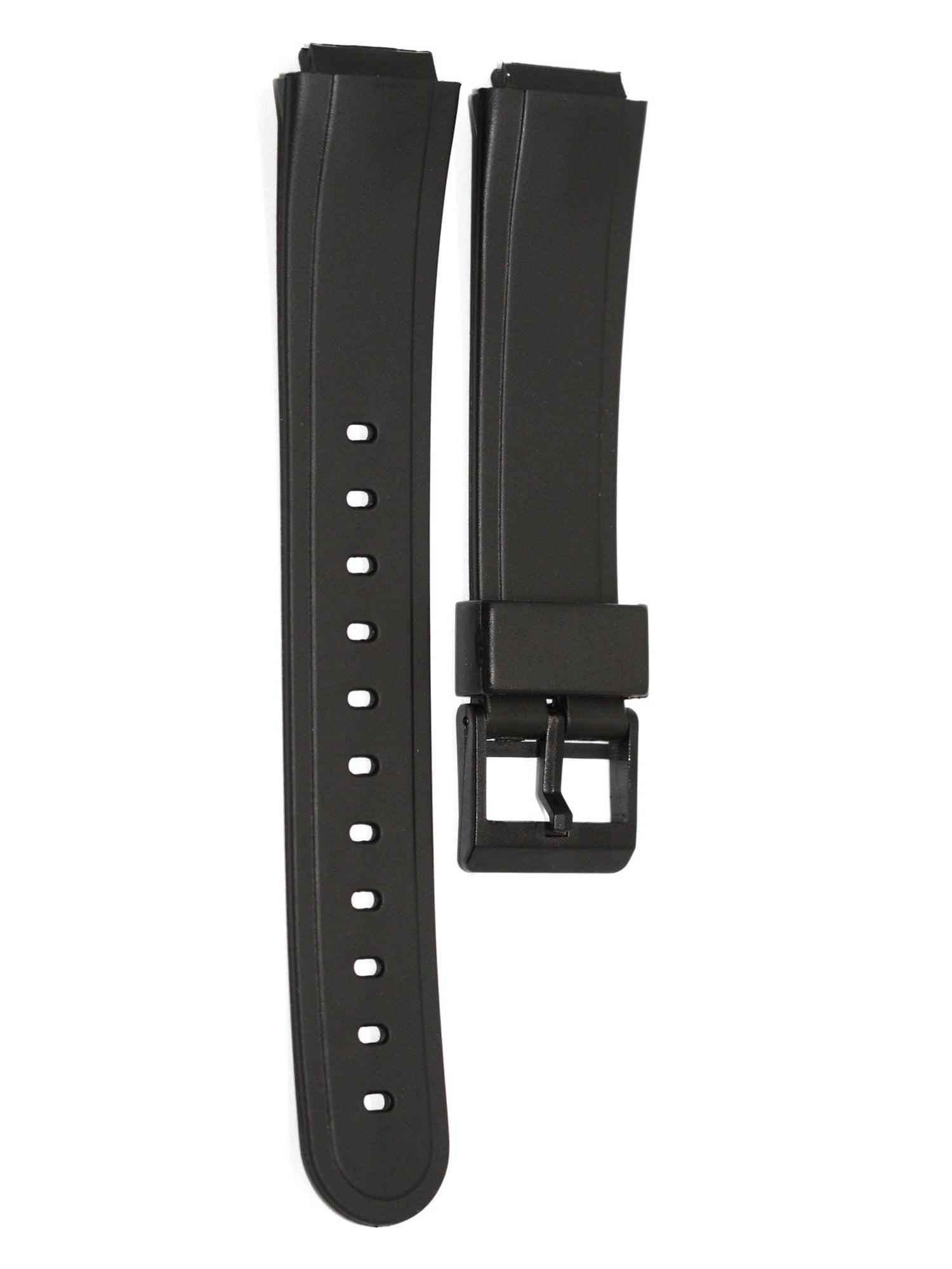 15mm Black Rubber Casio Replacement Sport Gear Watch Band Strap ...