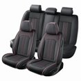 thumbnail image 2 of Car Seat Covers Full Set Custom Fit for Hyundai Kona 2018-2026 - Premium Faux Leather Auto Protectors with Waterproof, Breathable, Anti-Slip Car Seat Protectors (Black&Pink,Full Set), 2 of 7