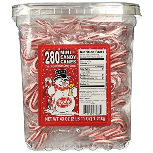 Bob's Red & White Mini Peppermint Canes, 280 Count