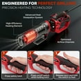 thumbnail image 4 of WPM Electric Charcoal Starter Fire Lighter with Air Blower, 60S Rises to 1292℉ Chemical Free Heated | 9.19ft Cable for BBQ Smoker, Grill Starter, Wood Burning Fireplaces & Fire Pits, 4 of 7