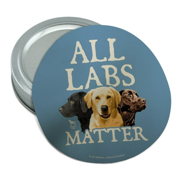 All Labs Matter Labrador Dogs Round Rubber Non-Slip Jar Gripper Lid Opener