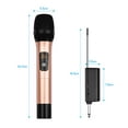 thumbnail image 4 of Système de Microphone Sans Fil UHF avec Microphone Cardioïde Portatif Double et Récepteur, 16 Canaux pour Vidéo, Diffusion en Direct, Entrevue, 4 of 7