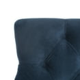 thumbnail image 5 of SAFAVIEH Eleni Tufted Wing Back Counter Stool Set of 2 Navy / Espresso, 5 of 12