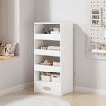 thumbnail image 6 of 4-Tier Freestanding Bookshelf with 3 Sliding Drawers and 1 Bottom Drawer    RR, 6 of 10