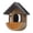 Brown, variant on Smart Solar Bird Feeder Camera, 8.85in Wooden Birdhouse with 2K HD Night Vision, Weatherproof Motion Detection Feeder for Backyard Birds