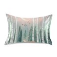 thumbnail image 7 of Yayeee Pillowcase King Size Set of 2 Satin Wrinkle Resistant Pillow Case, Green Deer, 7 of 7