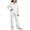 White, variant on Vmberlty Kids 2 Piece Tracksuits Girl's Solid Color Fall Winter Outfits Zip Up Hooded Sweatshirts and Cargo Pants Casual Active Sets for 1‑13 Years
