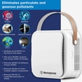 thumbnail image 2 of Westinghouse 1804 Patented NCCO Technology Portable Air Purifier with True HEPA Filter and NCCO Technology - Kills, Sanitizes, and Removes Bacteria, Viruses, VOCs, Allergens, Dust, Smoke, 2 of 8