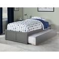 thumbnail image 2 of Concord Platform Bed with Flat Panel Foot Board and Twin Size Urban Trundle Bed, Multiple Colors, Multiple Sizes, 2 of 7